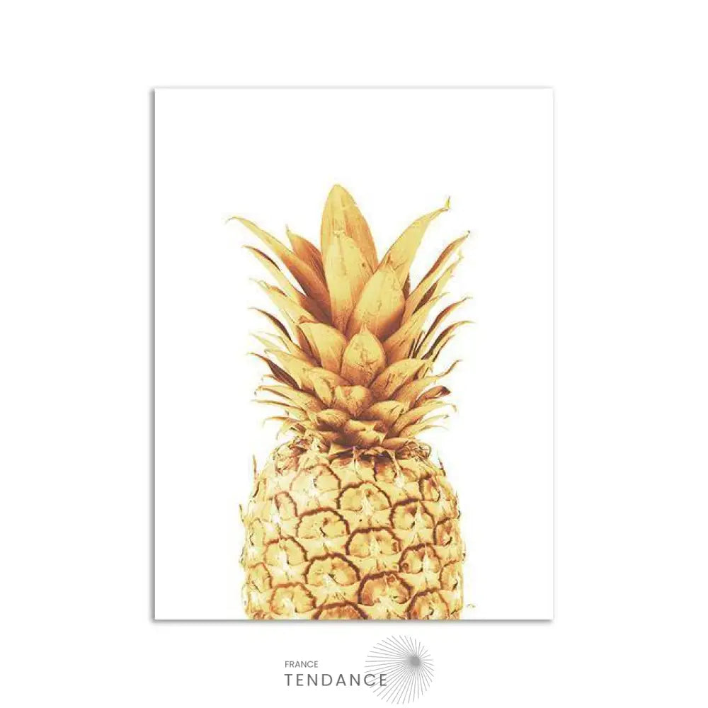Affiche Gold Ananas | France-Tendance