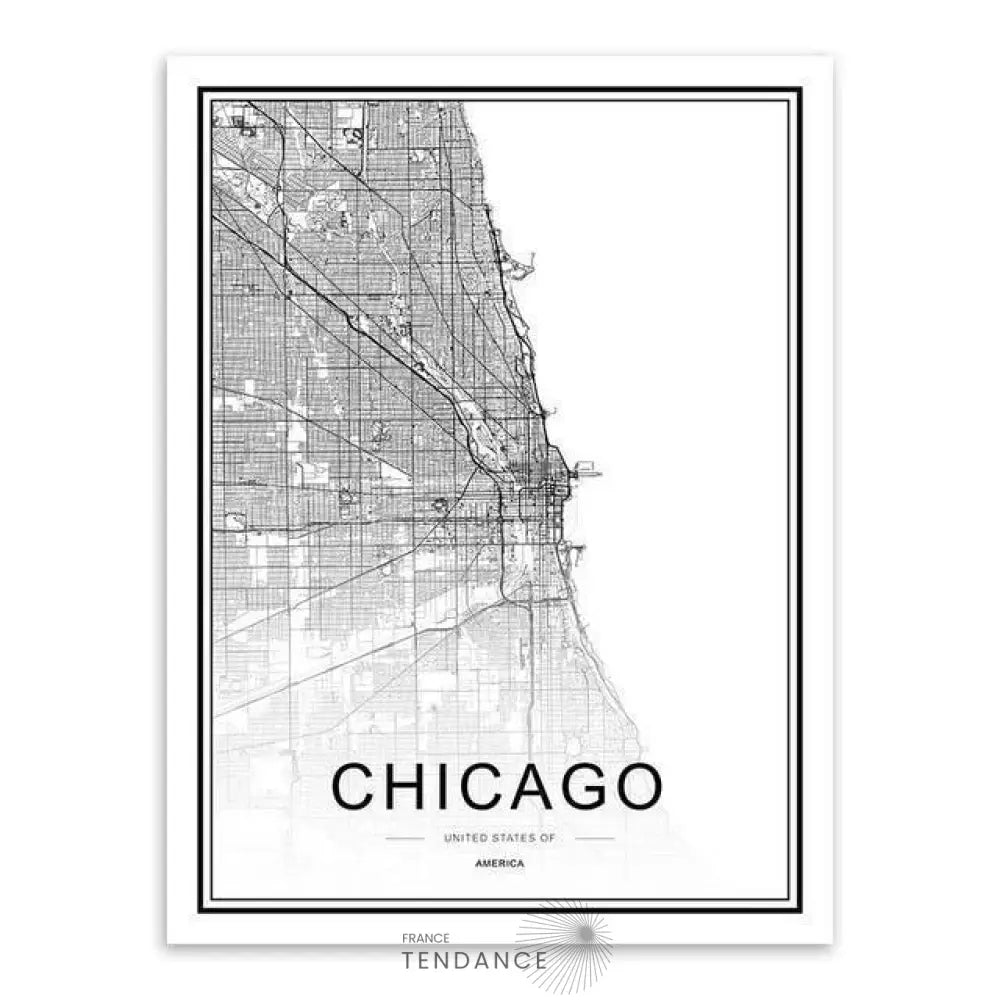 Affiche Holographique Des Capitales | France-Tendance