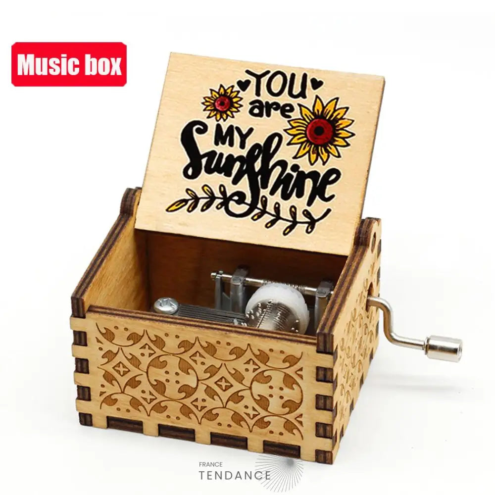 Boîtes à Musique En Bois Naturel | Cinéma Mangas Jeux Vidéos