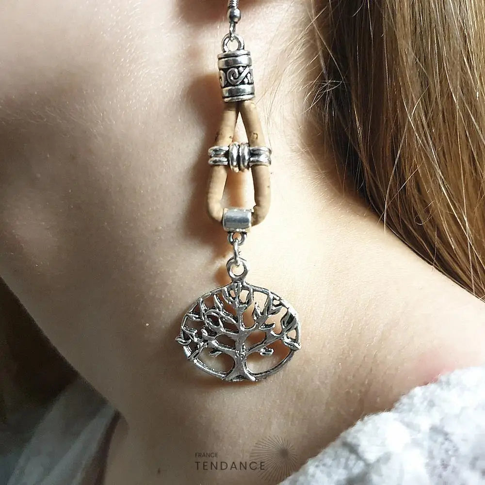 Boucles D’oreille En Liège | France-Tendance