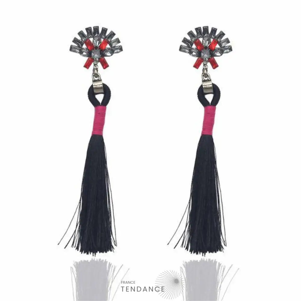 Boucles D’oreilles Boho à Franges | France-Tendance