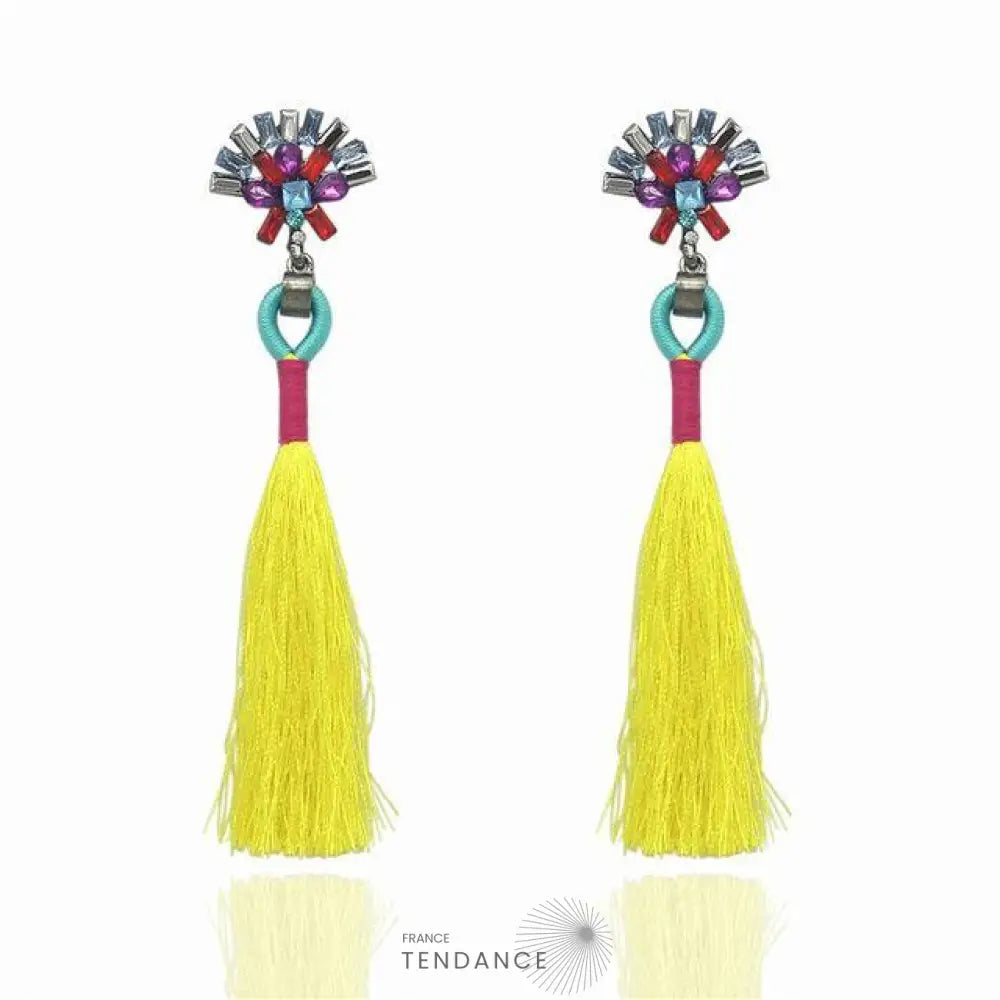Boucles D’oreilles Boho à Franges | France-Tendance