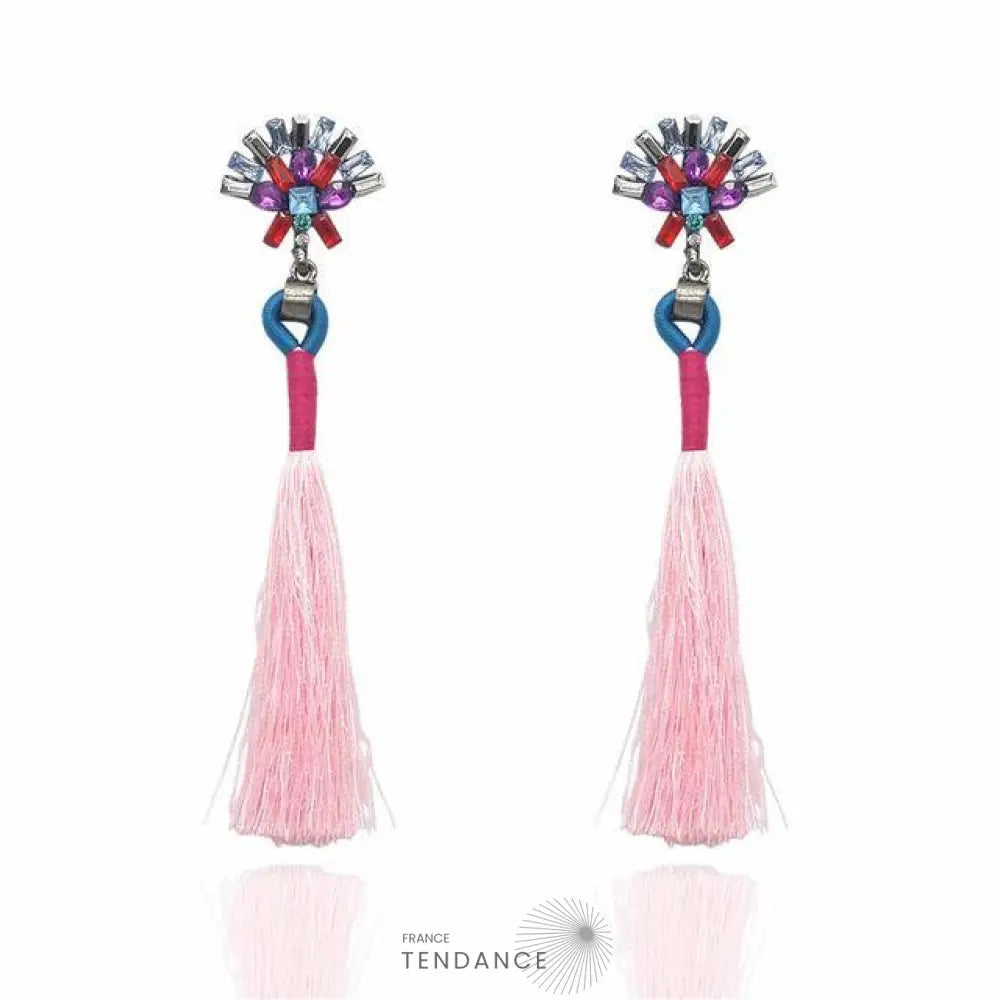 Boucles D’oreilles Boho à Franges | France-Tendance