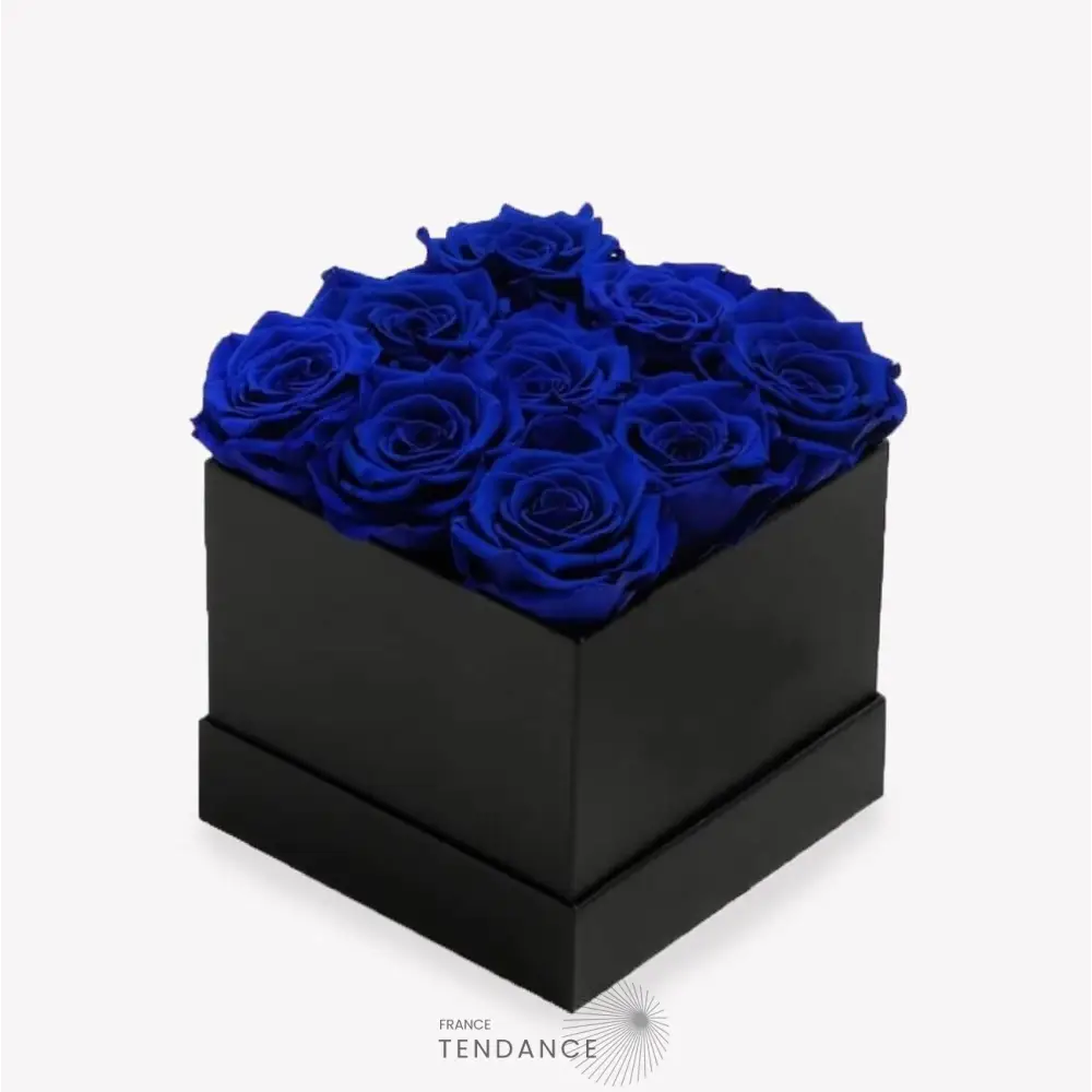 Bouquet 9 Roses éternelles Bleues | France-Tendance
