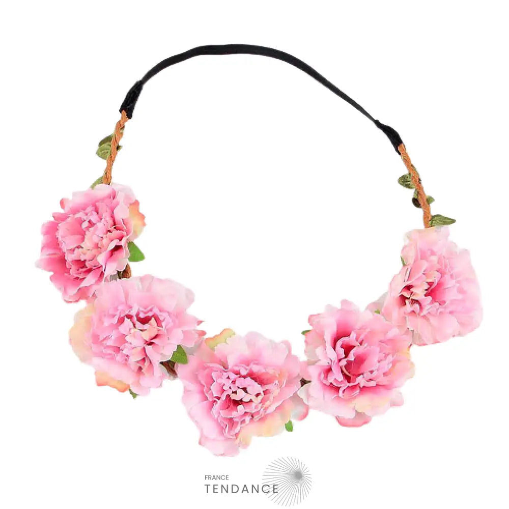 Couronne De Fleurs Rose Pale | France-Tendance