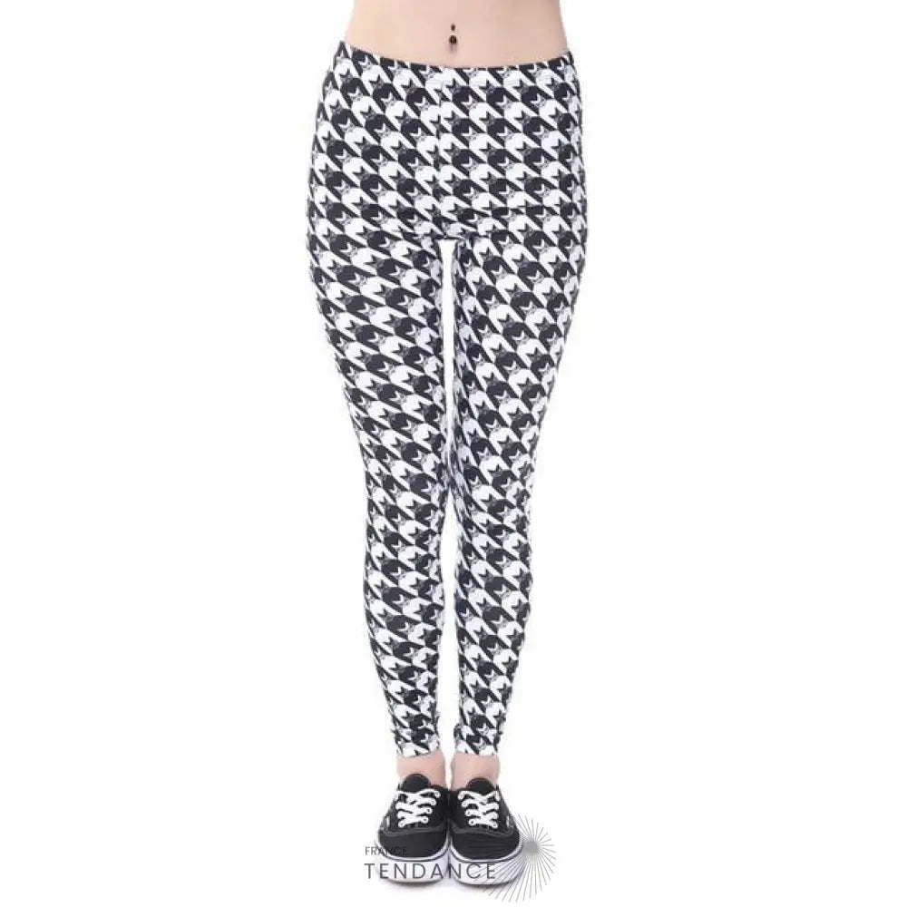 Legging Taille Haute à Motifs | France-Tendance