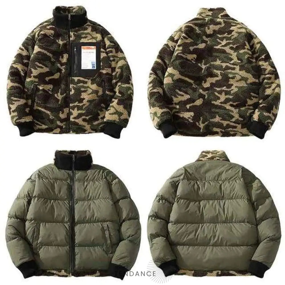 Manteau Réversible Wood | France-Tendance