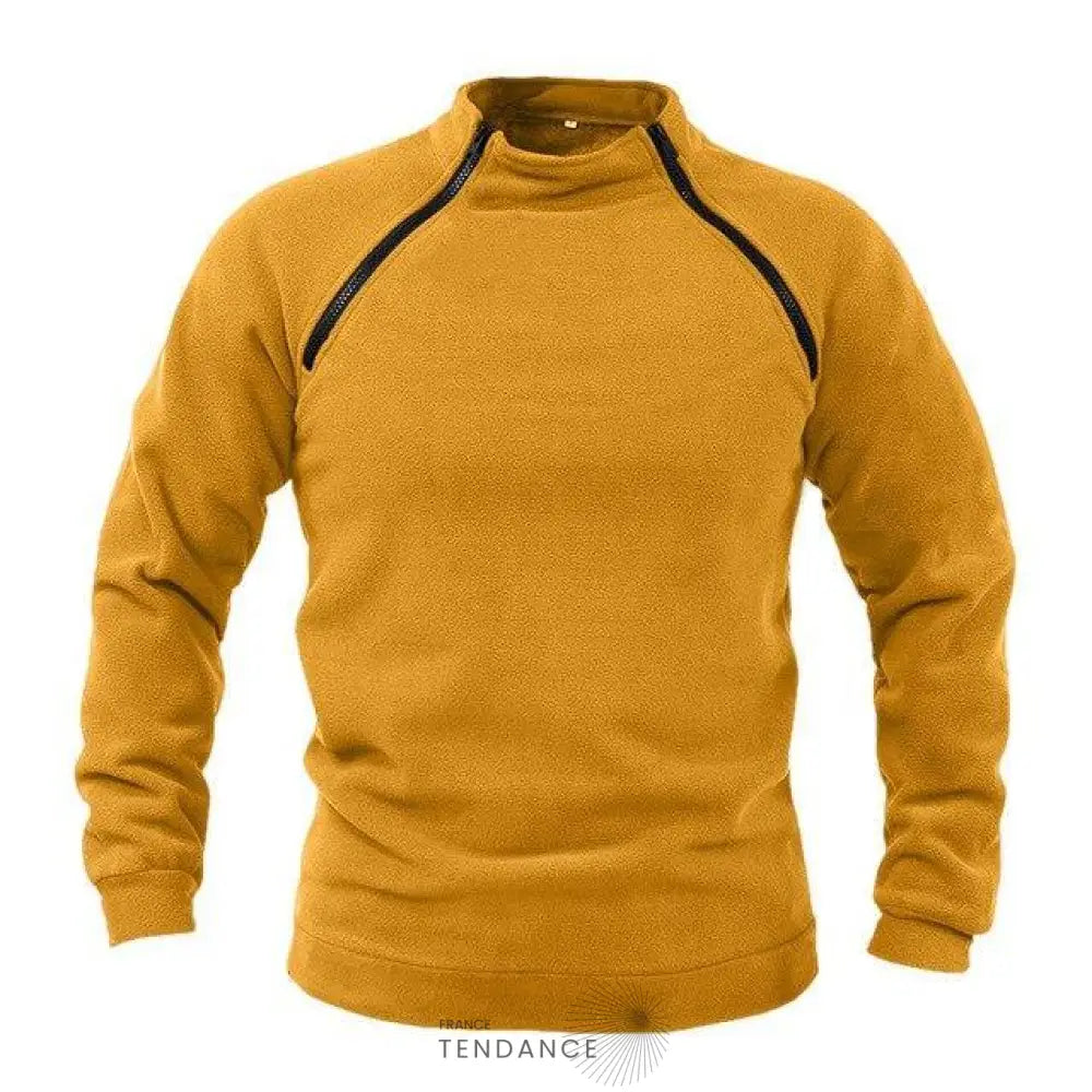 Pull Zippé à Col Montant | France-Tendance