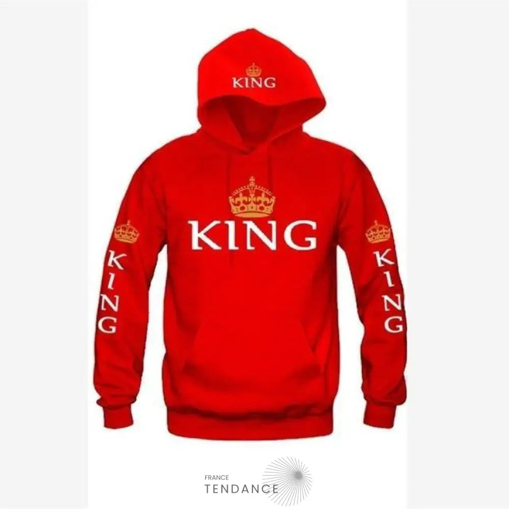 Sweats Couple Rouge | France-Tendance