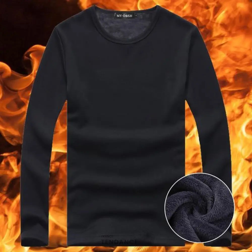 T-shirt Velouté à Manches Longues | France-Tendance