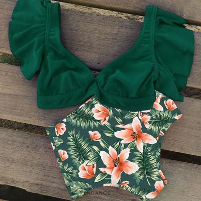Bikini Floral Deux Pièces | France-Tendance