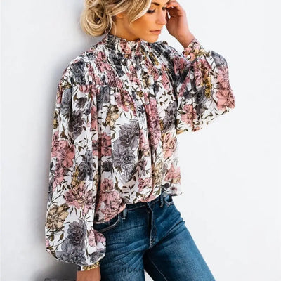 Haut Vintage Floral | France-Tendance