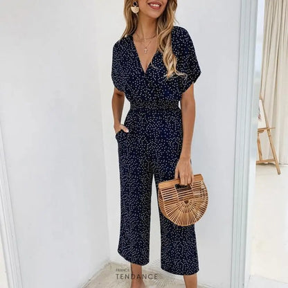 Combinaison Casual Col v | France-Tendance