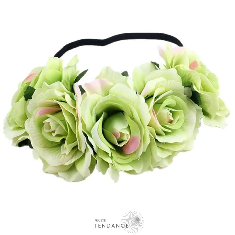 Couronne De Fleurs Vert | France-Tendance