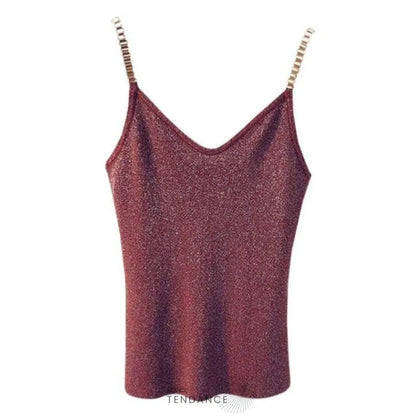 Débardeur Tricoté Brillant | France-Tendance