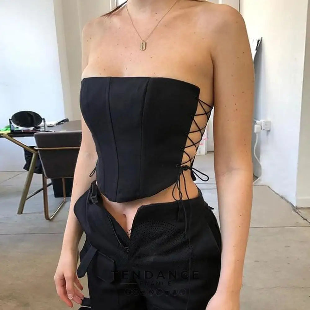 Haut Bustier Lace | France-Tendance