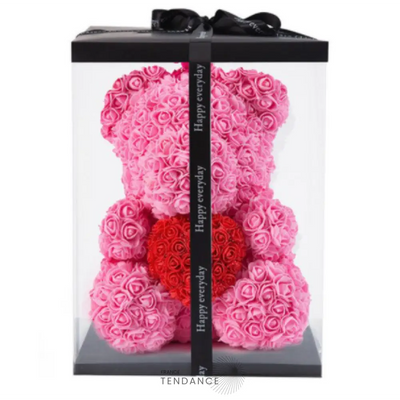 Ourson Géant Xxl En Roses éternelles (55cm) |