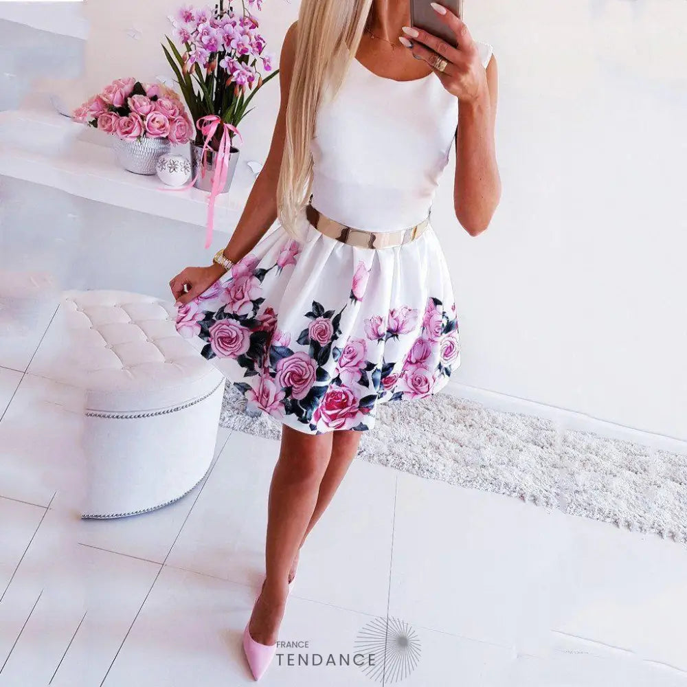 Petite Robe Casual Fleurie | France-Tendance