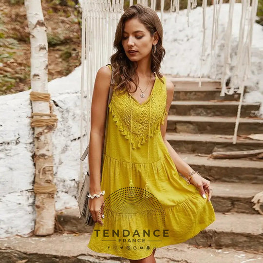 Robe Boho à Franges | France-Tendance