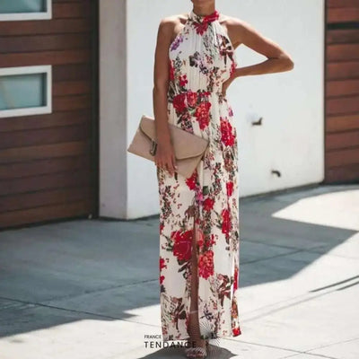 Robe Florale Sans Manches | France-Tendance