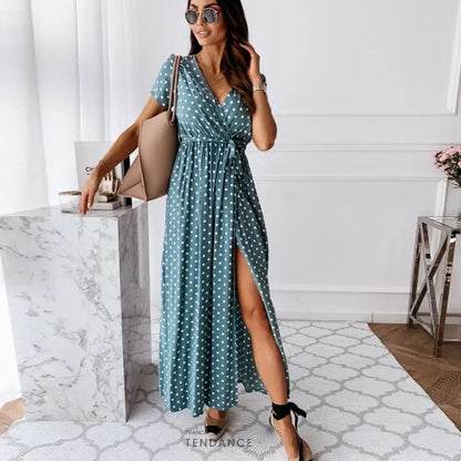 Robe Longue à Pois | France-Tendance