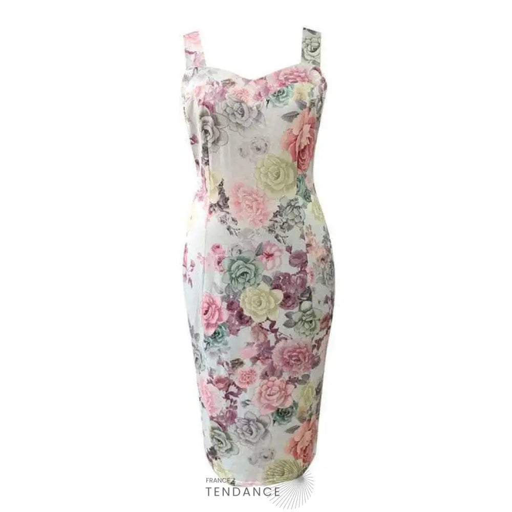Robe Moulante à Fleurs | France-Tendance