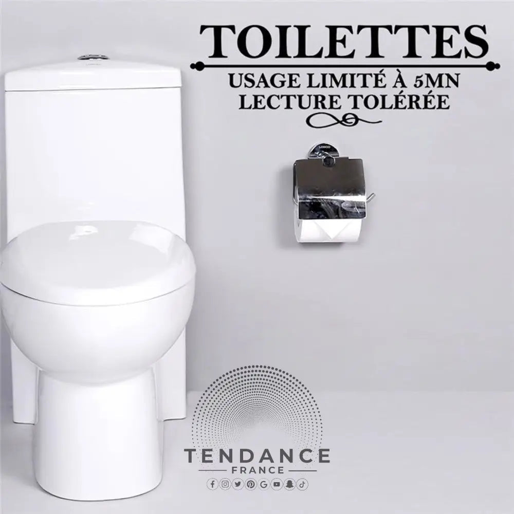 Sticker Mural toilettes | France-Tendance