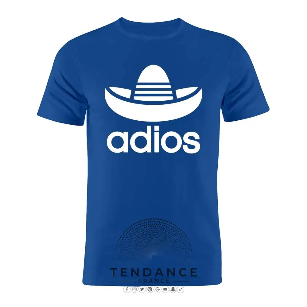 T-shirt Adios | Parodie Adidas | France-Tendance