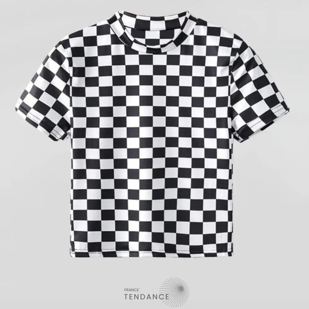 T-shirt Court B&w | France-Tendance