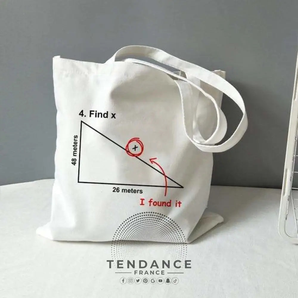 Tote Bag Math | France-Tendance