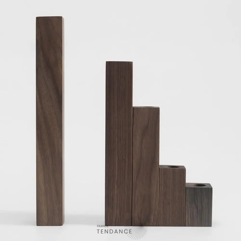 Walnut Vase En Bois | France-Tendance